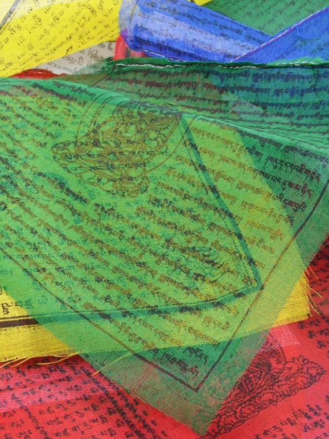 Set of Extra Large Prayer Flags Fair Trade from Nepal - Yoga Studio Store