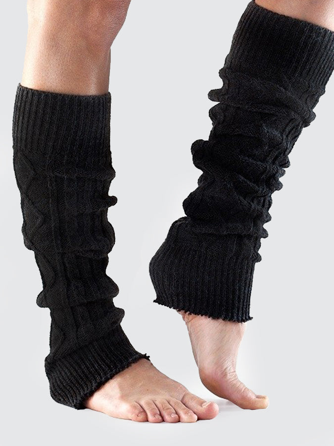 ToeSox Dance Socks - Knee High Leg Warmers - Black