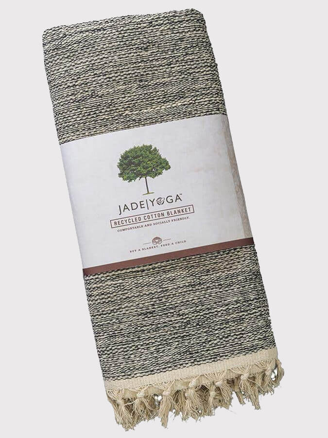 Jade Yoga Recycled Cotton Yoga Blanket –Yoga Studio Store