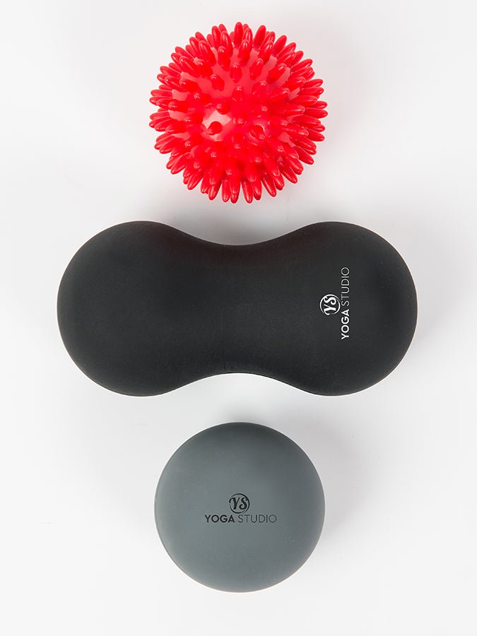 Yoga Studio Trigger Point Massage Ball - Peanut Ball and Spikey Ball Set - Yoga Studio Store