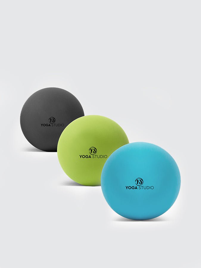 Yoga Studio Trigger Point Massage Balls Set Of 3 Grey - Green - Blue - Yoga Studio Store